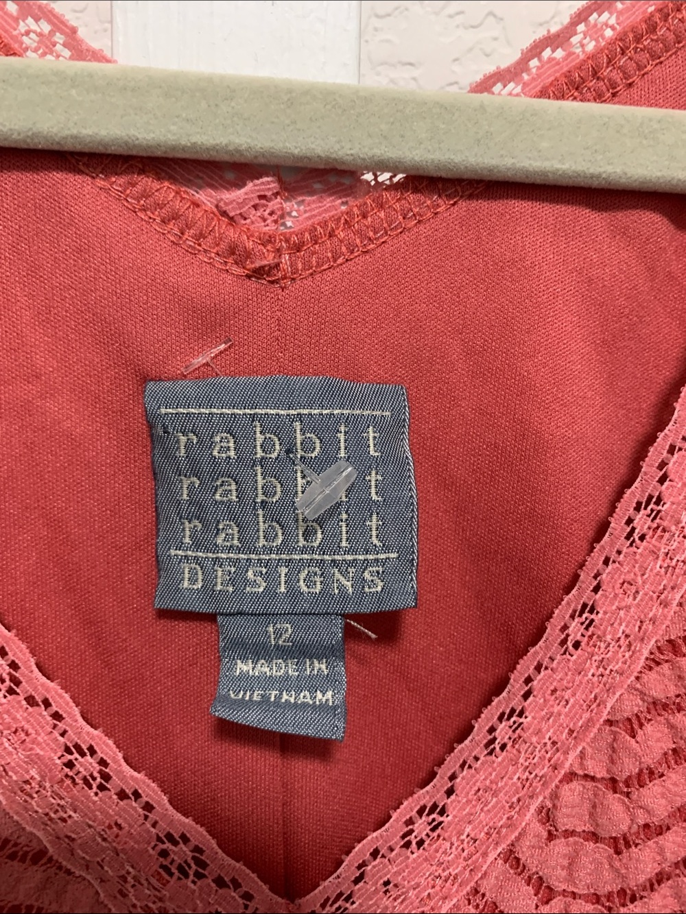 Y2K Rabbit Rabbit Rabbit Pink Lace Fluttery Sleeves Mini Dress - Picture 2 of 9